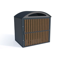 Zabudowa pod kontener śmieciowy I /1100l, stal nierdzewna