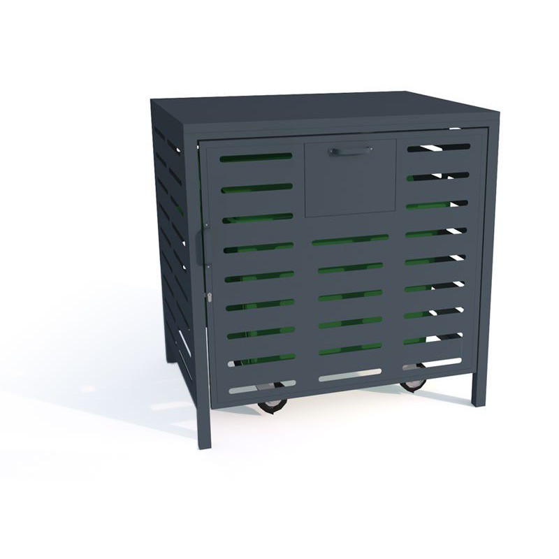 Zabudowa kontenera na śmieci V /1100l stal ocynkowana, malowana proszkowo