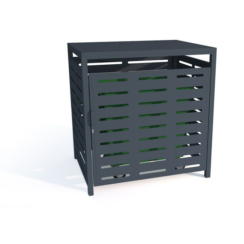 Zabudowa kontenera na śmieci IV /1100l, stal nierdzewna