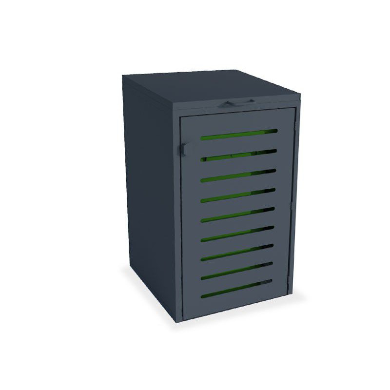 Zabudowa do pojemników na odpadki - pojedyncza ocynk, malowanie proszkowe